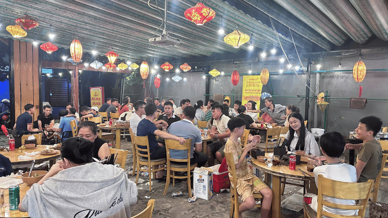 Không gian mở – Phù hợp với lịch trình Food Tour