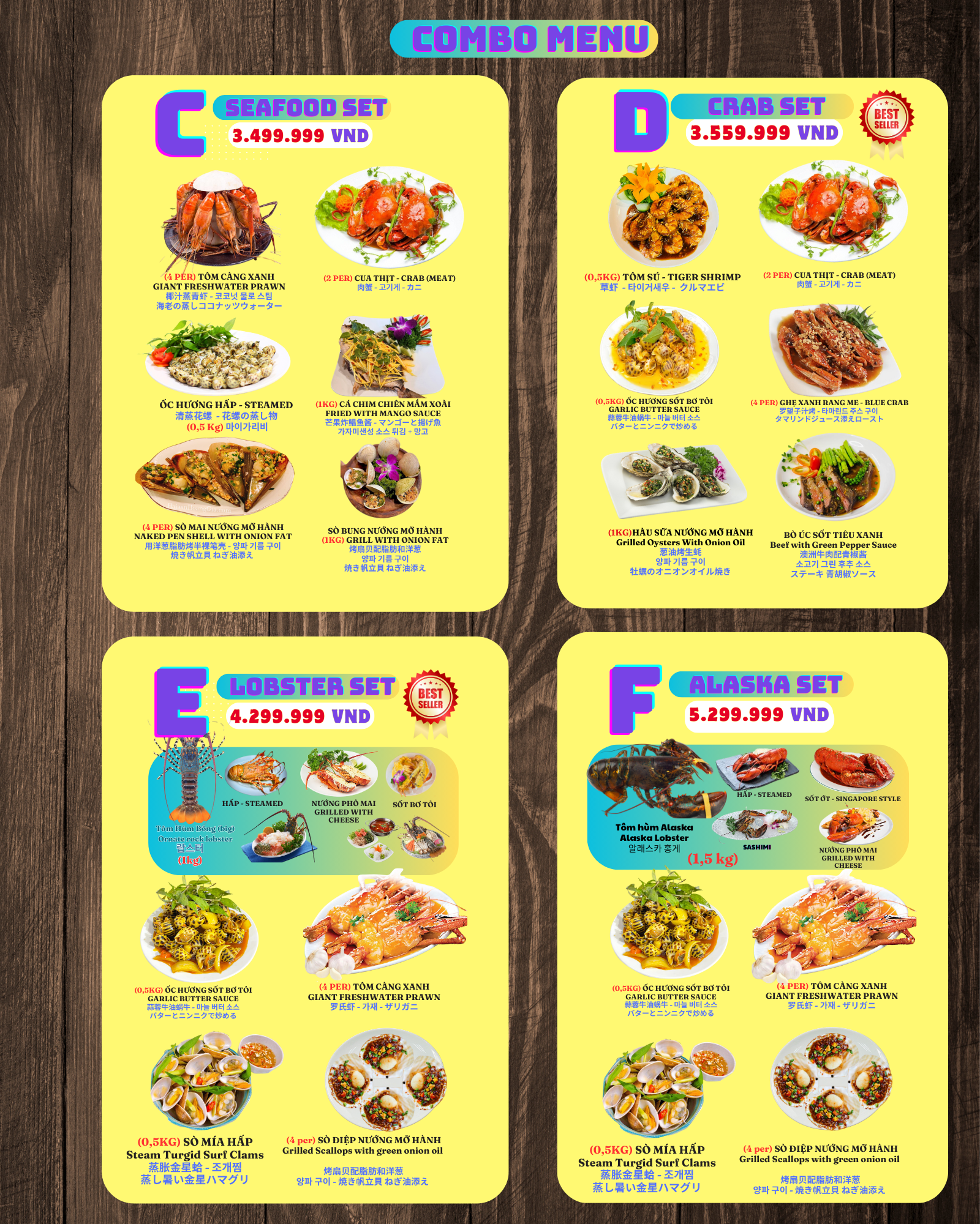 Menu vip Hương Lê 5