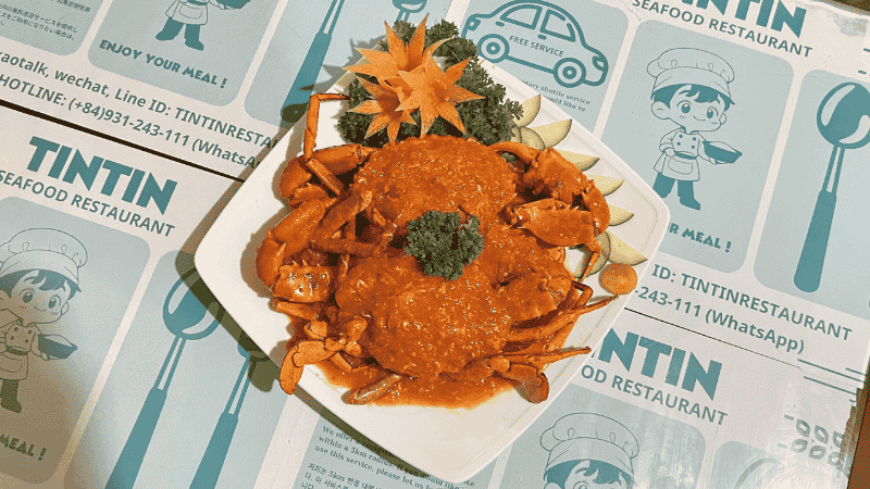 Cua Thịt sốt Singapore